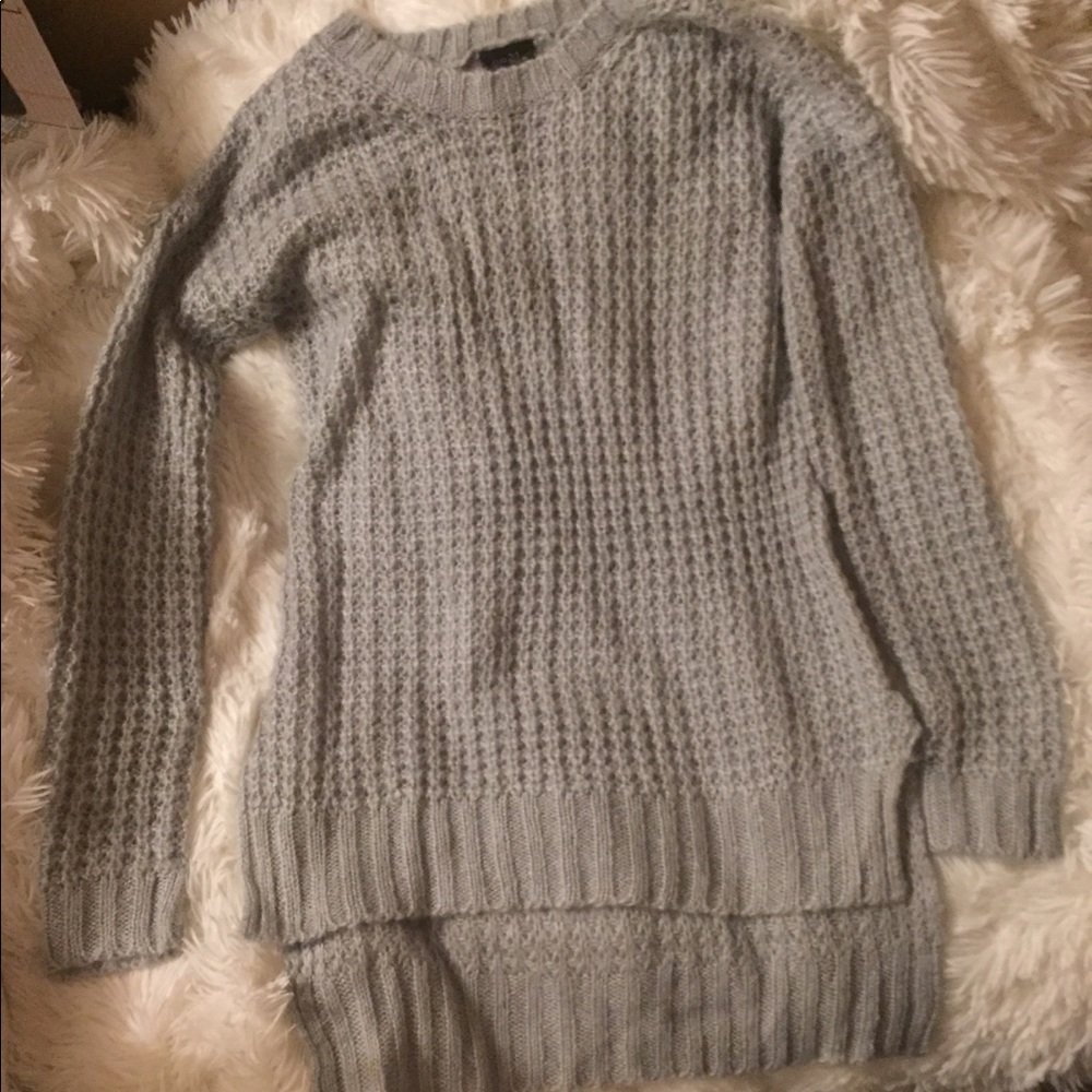 Light Gray Oversized Sweater
